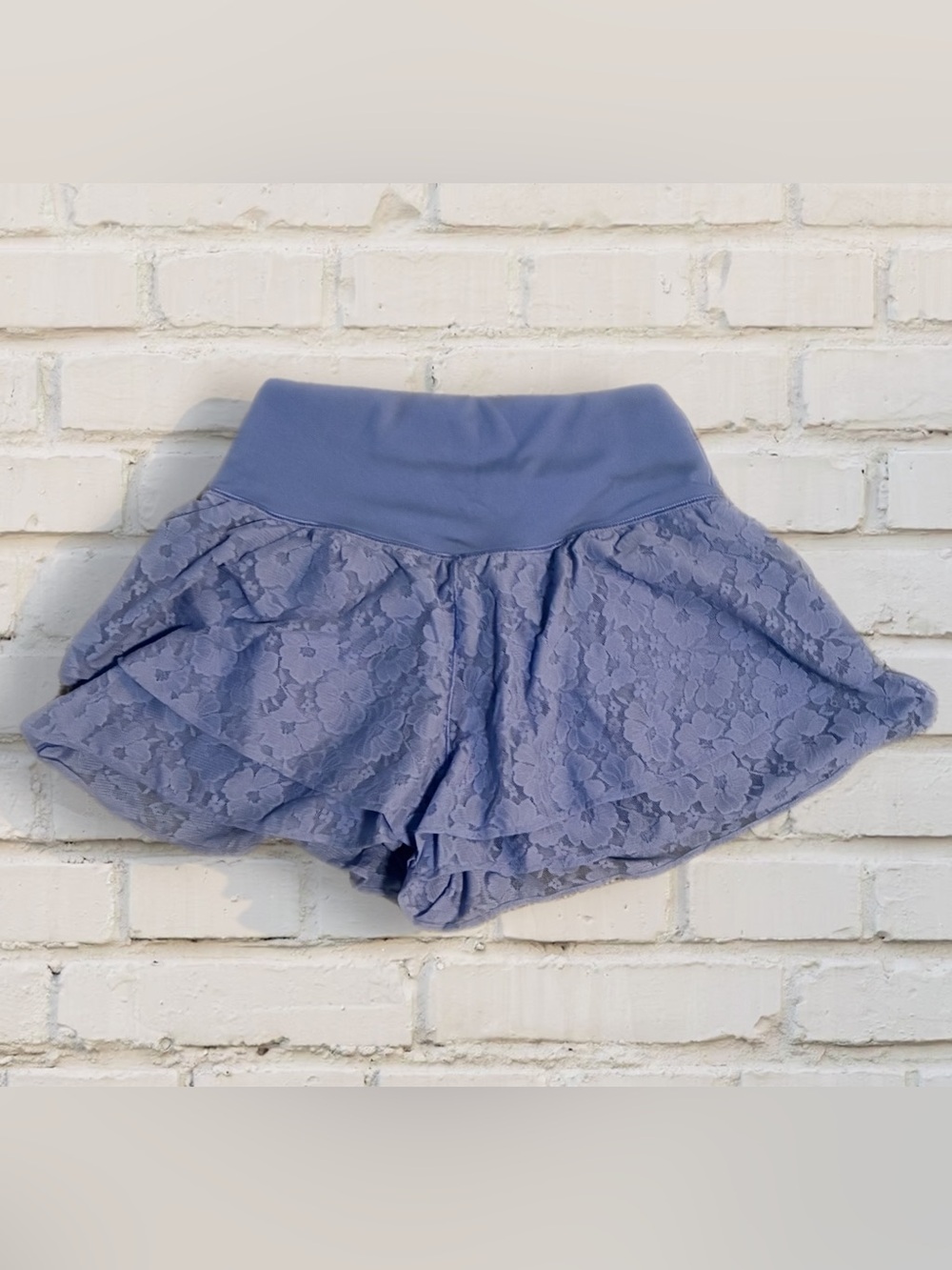 OFFLINE by Aerie Real Me Lace Flowy Shorts Sky Blue Size Medium
